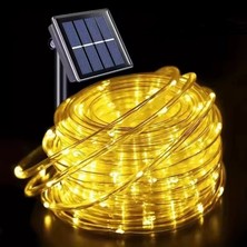 Schulzz Solar Güneş Enerjili Bahçe Su Geçirmez Korumalı Tüp LED Aydınlatma 10METRE 100LED