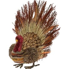 Lidyada Maison International Sonbahar Sonbahar Hasatı Şükran Günü Masa Üstü Hindi Figürin Dekorasyon, 40 Cm, Lance The Twig & Feather Turkey