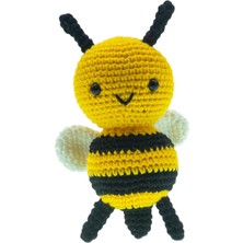 Lidyada Maison Amigurumi Arı Figür 13 cm – El Yapımı Pamuk Ip Örgü Dekoratif Obje