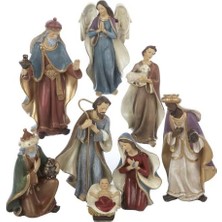 Lidyada Maison Kurt S. Adler Resin Bibloları, 16 Cm, 8 Parça Set