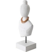 Lidyada Maison Lady Büst I Biblo Beyaz 18X12X43CM