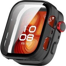 M.TK Moveteck Huawei Watch Fit 5 Pro Uyumlu Kasa ve Ekran Koruyucu 360 Tam Koruma Sert Pc Silikon Sport Watch Yazılı