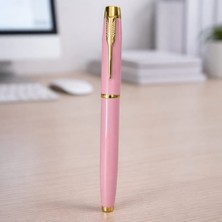 Premium Pembe Metal Roller Kalem