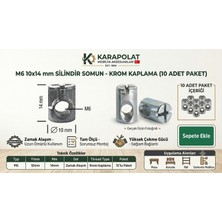 Karapolat 10 Adet M6 10X14 Silindir Somun