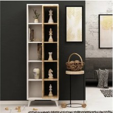 Vivense Esmob Enzamu Kitaplık, Beyaz-Safir Meşe