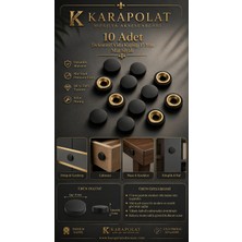 Karapolat 15 mm Dekoratif Vida Kapağı Kapatıcı (10 Adet)