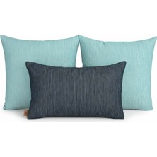 Elanora Home Indoor Outdoor Kırlent,güneşe Dayanıklı Balkon Bahçe Marin Kırlent Kılıfı 3’lü Set