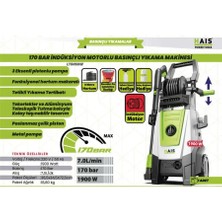 Hais Pro Haıs 170 Bar Indüksiyon Motorlu Basınçlı Yıkama Makinesi