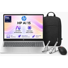 Hp Aı 15 Intel Core Ultra 5 225U 8gb 1tb SSD Windows 11 Pro 15.6" Taşınabilir Bilgisayar SMD51E0EA + Çanta Mouse Stand