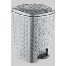 Asil Acar Home Rattan Star Pedallı Çöp Kovası 12 Lt. ROYALEKS-E248