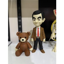 Axelon Mr Bean ve Ayıcığı Teddy Ikili Ürün Komik Karakter 20 cm ve 10 cm