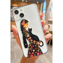 3gen Case Iphone 13-Iphone 14 Uyumlu Desenli Şeffaf Silikon Kılıf