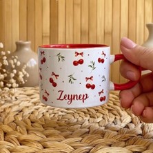 Kiraz Temalı Kişiye Özel Isimli Elit Kupa