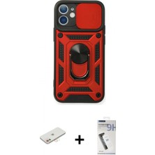 Pileli Store Pilelistore™ iPhone 11 Kılıf Ahenk Klasik - Şeffaf Uv Polymer Nano Ekran Koruyucu + Renkli Kamera Lens Koruma Cam - Yl