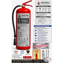 Santral D Tozlu 12 kg Yangın Söndürme Cihazı(Metal Yangınları Için)