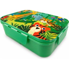 Noki Kids Plastik Lunch Box Sarı / Su Yeşili Taşıma Kulplu Beslenme Kabı