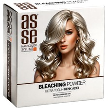 Asse Hair Colors For Professionals Bleaching Powder Ultra Yoğun Saç Renk Açıcı • 8 Tona Kadar Açma • Ultra Bağ Güçlendirici Formül • Profesyonel Sonuç Profesyonel Açma Gücü, Kontrollü Sonuçlar