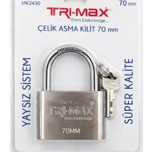 Bay-Tec MK2430 Tri̇-Max Çeli̇k Asma Ki̇li̇t 70MM