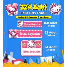 Sb Store Okul Kreş Kişiye Özel Isim Etiket Seti Hello Kitty Temalı - Model 672