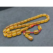 İskeçe Tesbih Zeyzun Usta Eseri̇ Çift Zımpara Çift Cilalı Çatır Çatır Sesi Ile Sıkma Kehri̇bar Sertifikalı 9943