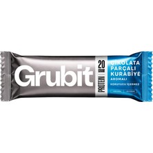 Grubit Çikolata Parçalı Kurabiye Aromalı Protein Bar (12 adet)