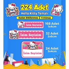 Sb Store Okul Kreş Kişiye Özel Isim Etiket Seti Hello Kitty Temalı - Model 671