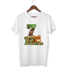 Alpşan Ticaret Super Bear Adventure Baskılı Çocuk Tişörtü – Renkli Oyun Temalı Kısa Kollu T-Shirt