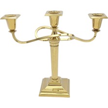 Güren GRN-101000197 Üçlü Şamdan Gold