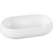 MİEN Mien Porselen Beyaz Oval Kase 20X10X5.1 cm