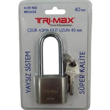 Bay-Tec MK2432 Tri̇-Max Çeli̇k Asma Ki̇li̇t Uzun 40MM