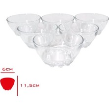 Asil Acar Home Turkey Bowl Cam Kase 6 Lı 6X11,5 CMROYALEKS-82641