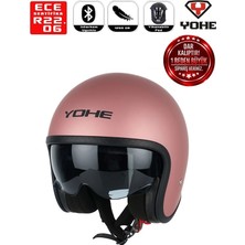 Yohe Motosiklet Kaskı 880-MATT-ROSE-GOLD