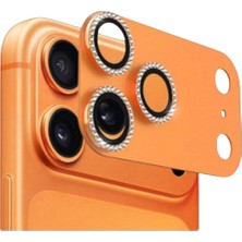 Kılıf House Iphone Uyumlu Tam Kaplayan Parlak Taşlı Safir Çizilmez Kamera Lens Koruyucu