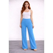 Neden Tekstil Beli Lastikli Bol Paça Polyester Pantolon