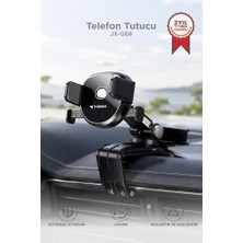 Torima Telefon Tutucu Araç içi Döner Vakumlu Sarsıntı Önleyici Telefon Tutacağı JX068 Siyah