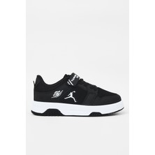Tonny Black Çocuk Unisex Siyah Siyah Rahat Kalıp Ortopedik Cırtlı Sneaker