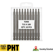 Platin Hırdavat Pht Bist Torx Uç Uzun Manyetik 100MM ( 10 Adet )