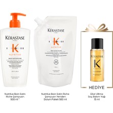 Kerastase Nutritive Bain Satin Riche Refill Şampuan Seti Bain Satin Riche Refill Şampuan Seti