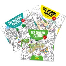 Melimelek Dev Boyama Posteri 3'lü Set 5 70X100