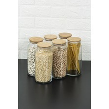Nyl Home 6'lı 1400 ml Vakum Kapaklı Cam Kavanoz
