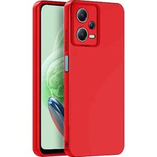 Bezos Redmi Note 12 Pro 5g Kılıf Nano Içi Kadife Silikon - Kırmızı