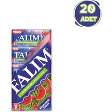 Falım 5'li Karpuz Aromalı 5'li Sakız 35 gr - 20 Adet