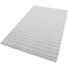 GÜLCEM HOME Premium Gri Yumuşak Bubble Kaymaz Özel Taban Peluş Halı Yolluk
