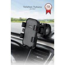 Torima Telefon Tutucu 2si1 Arada Bisiklet Motosiklet ve Scooter Telefon Tutacağı JX067 Siyah