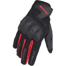 Scoyco Unisex Kırmızı Siyah Yazlık Korumalı Eldiven MC58