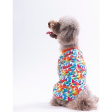 Pawstar Mosaic Tişört Kedi Köpek Tişörtü-Kedi Köpek Kıyafeti