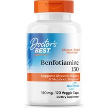 Benfotiamine 150 Mg With Benfopure, 120 Kapsül , Supports Glycemic Balance & Metabolic Response