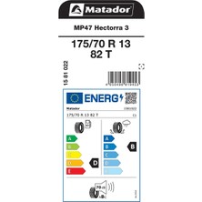 Matador 175/70R13 82T MP47 Hectorra 3 - Oto Yaz Lastik (Üretim Yılı 2023)