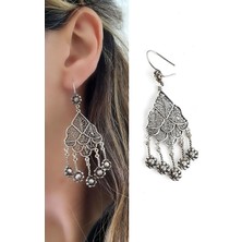 Ose Shop 925 Ayar Gümüş Tasarım El Işi Bohem Küpe