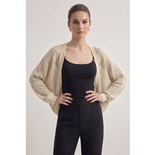 Neden Tekstil Premium Ajurlu İnce Triko Bolero Hırka